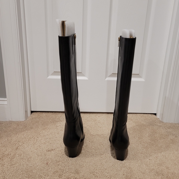 Vince Camuto Dress Up Buttercup Knee High Black Heeled Boots in Wide Calf - Picture 7 of 8